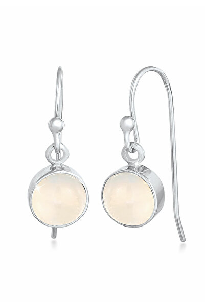 ELLI Ohrringe Frau Astro Basic mit Mondsteinen in 925er Sterlingsilber