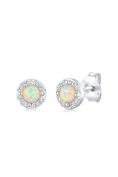 ELLI Ohrringe Damen Ohrringe Filigran Opal Kristalle 925er Sterlingsilber