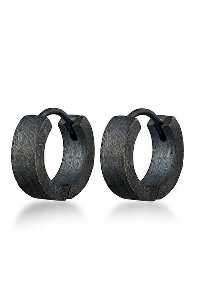 KUZZOI Ohrringe Herren Kreole Kreis Matt 925er Sterlingsilber