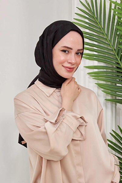 İpekhan İpekli Jakar Serisi Dama Desenli Siyah Jakarlı Şal 9002-10