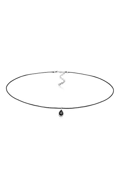 ELLI Colier de damă cu pandantiv tip choker și cristale din argint 925