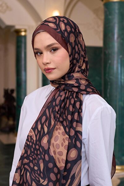 İpekhan شال إسحيخان الناعم أحمر بني 3050-09