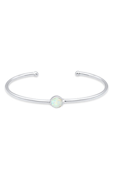 ELLI Armband Armreif Opal Geo Trend 925 Sterlingsilber