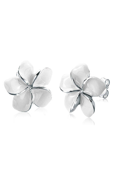 ELLI Ohrringe Ohrstecker 925er Sterlingsilber Damenohrringe Frangipani-Blume