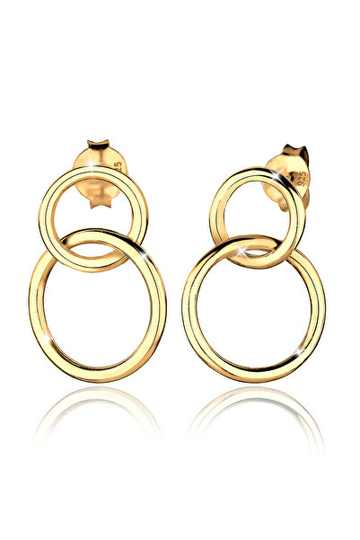 ELLI Ohrringe Damen Ohrhänger Kreis Geo Minimal aus 925er Sterlingsilber