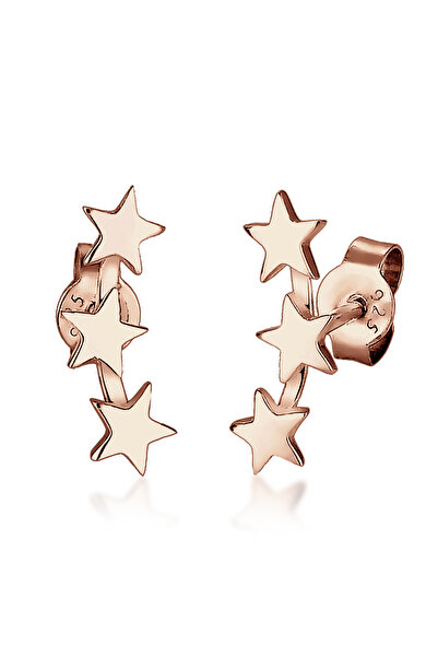 ELLI Ohrringe Damen Ohrstecker Sterne Astro Look aus 925er Sterlingsilber