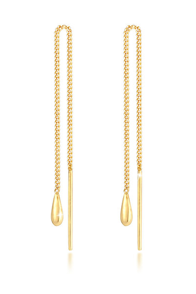 ELLI Ohrringe Damen Ohrhänger Tropfen Anhänger Durchziehen Basic aus 925er St...