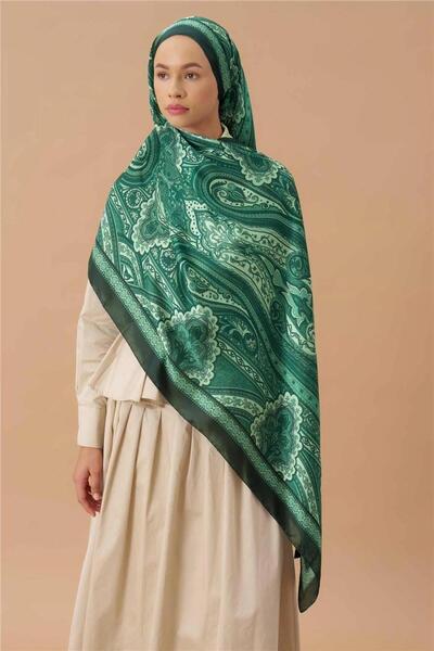 İpekhan Jardin Secret Collection Indian Voile Silk Shawl 5012-06