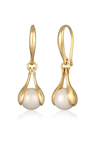 Nenalina Ohrringe Damen Ohrhänger Elegante Tropfenform mit Muschelkern Perlen...