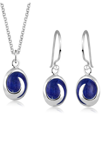 ELLI Jewelry Set Edelsteine 925 Sterling Silber