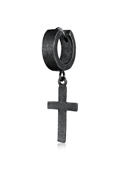 KUZZOI Ohrringe Herren Einzelkreole Kreuzscharnier Trend aus 925er Sterlingsi...