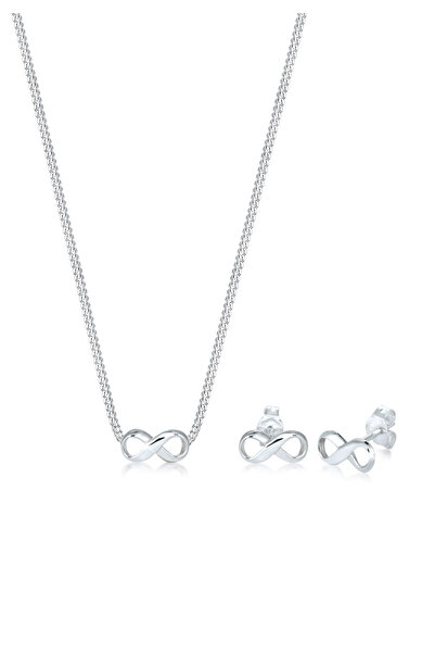 ELLI Schmuckset Damen Infinity Infinity aus 925er Sterlingsilber