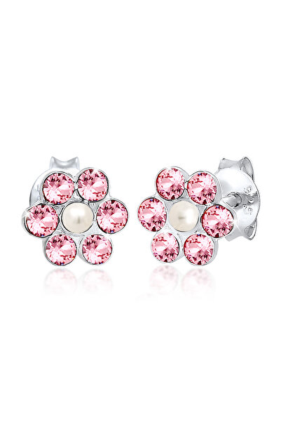 ELLI Ohrringe Blume Kristalle 925er Sterlingsilber