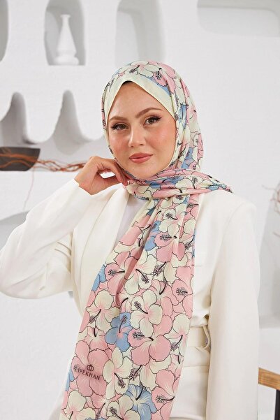 İpekhan Şal Bej Moale Nature Gardenia - 3034-03