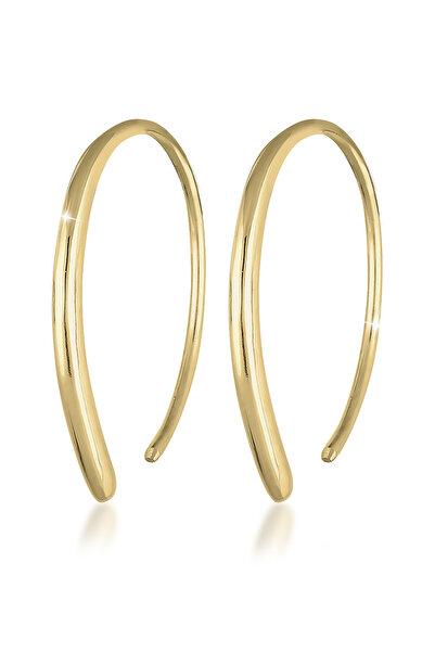 ELLI Ohrringe Creolen offen Geo Basic Trend schlicht 375 Gelbgold