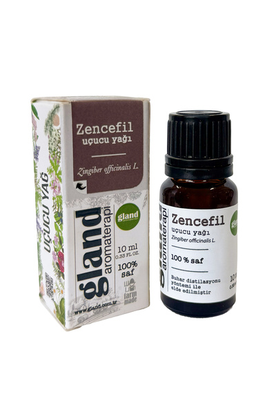 GLAND Aromaterapi الزنجبيل (زنجبير أوفاكيناليس إل.) زيت أساسي 10 مل