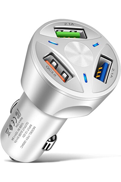 ORIGINAL DEALS Încărcător auto inteligent cu 3 porturi USB 3.0, încărcare rap...