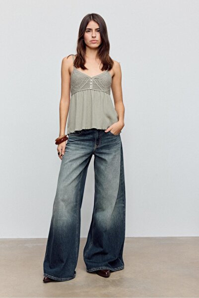 Stradivarius Fırfırlı kroşe top