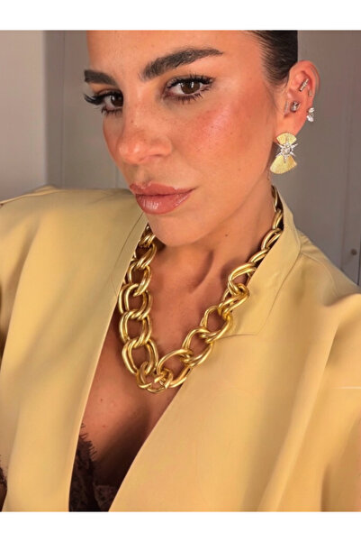 Bo Takı ve Aksesuar قلادة سلسلة سميكة