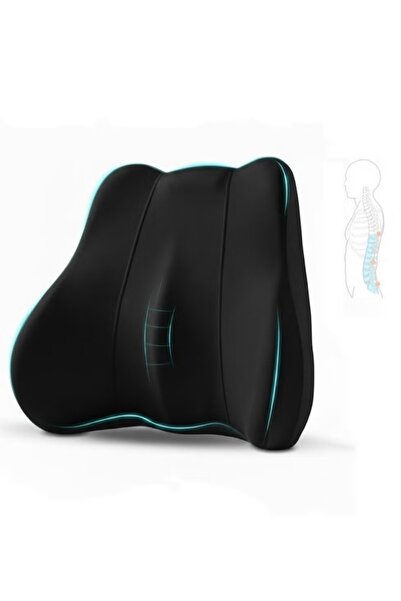 ET-LIFE وسادة دعم أسفل الظهر للسيارة - وسادة مريحة من إسفنج الذاكرة، تدعم الظ...