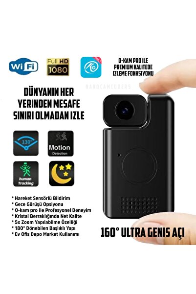 Nanocamcoders Mini Ip Wifi Kamera 1080p Mikrofonlu Güvenlik Kamerası Kamera U...