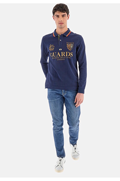 La Martina Poloshirt Langarm-Poloshirt regular fit Westin mit Logo-Details