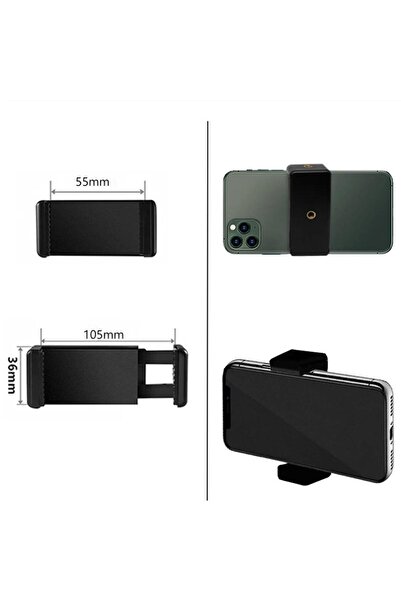 Choice 1PC محول حامل ثلاثي القوائم عالمي للهاتف مع مشبك قابل للتعديل للتحكم ع...