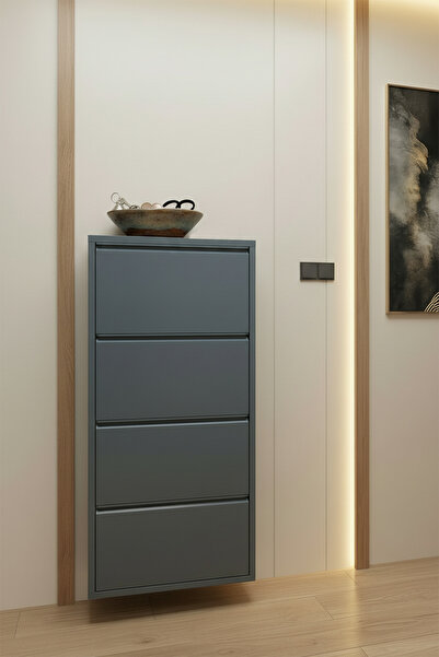 Metalium Concept 4'lü (Dörtlü) Metal Ayakkabılık Antrasit