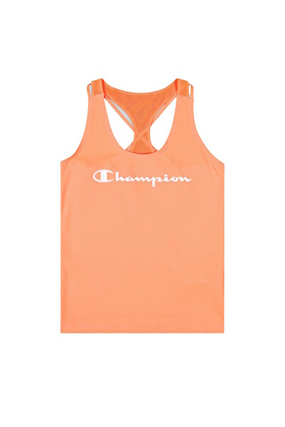 Champion Top körpernahes Sport-Bustier mit Ringerrücken und Printlogo-Schriftzug
