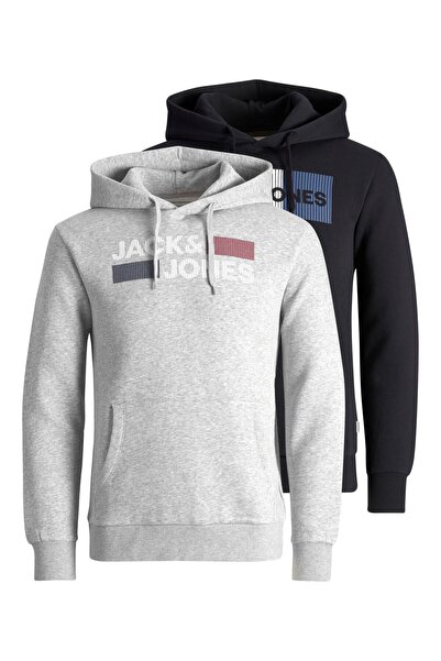 Jack & Jones Hoodie Corp Logo Kapuzensweatshirt Doppelpack
