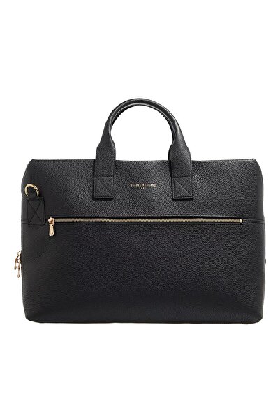 Isabel Bernard Honoré Anique Handtasche aus schwarzem Kalbsleder mit schwarzer