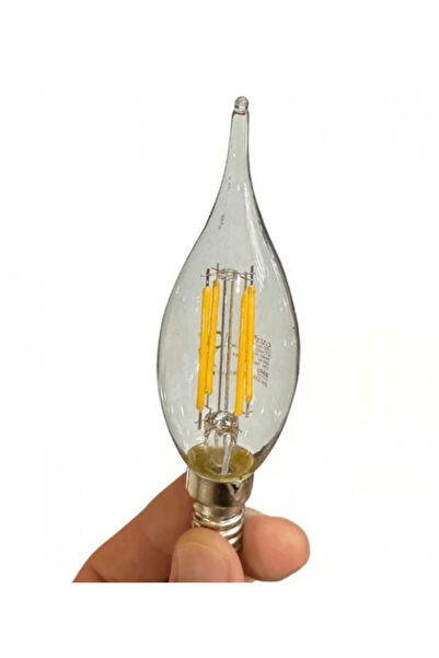 Cata 4w E-14 Rustik Günışığı Kıvrık Alev Modelli Led Buji Ampul 3000k