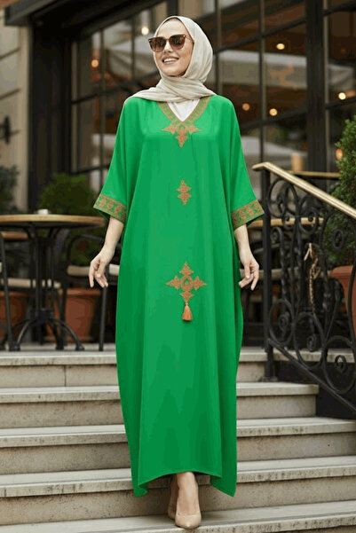 Neva Style Зелена сукня з вишивкою 41019Y