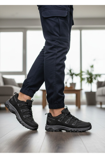 NHA حذاء رجالي 777 أسود بنعل مقاوم للانزلاق من ماركة ماج بوينت