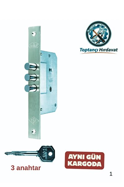 DAF Çivili anahtar fiyam 45 mm emniyet kilidi (eski tip çelik kapı emniyet ki...