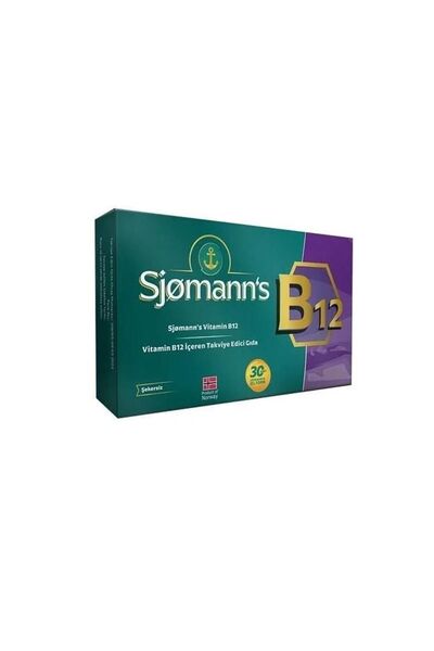Sjomann's Vitamin B12 30 Chewable Tablets