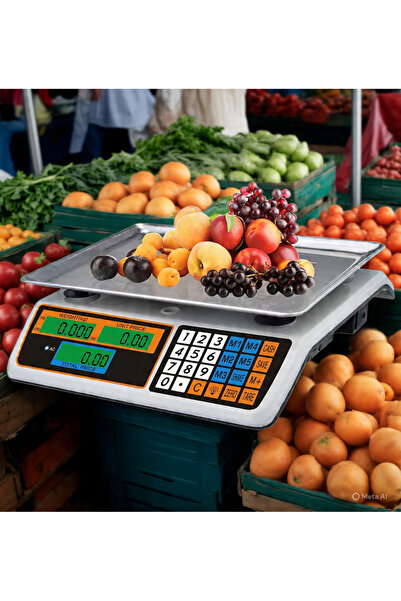 Hi Max ميزان رقمي معياري للاستخدام المنزلي والتجاري وزن الى 40 كيلوجرام