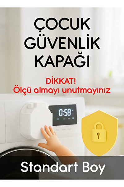 Kreston Design Beyaz Eşya Düğme Kilidi – Çocuk Güvenlik Kapağı - Standart Boy...