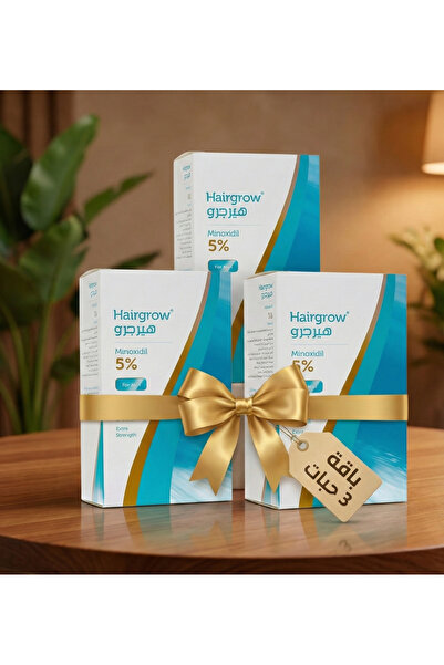 Hairgrow محلول مينوكسيديل 5% لنمو الشعر 50 مل علاج فعال لإعادة نمو الشعر (عبو...