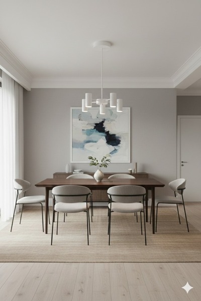 avizade Luxera 5'li Modern Tasarım Silindir Spot Avize - Salon Mutfak İçin Be...