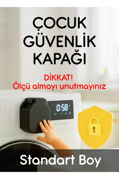 Kreston Design Beyaz Eşya Düğme Kilidi – Çocuk Güvenlik Kapağı - Standart Boy...