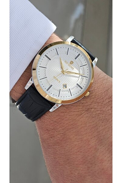 Raymond Rym-4735 Quartz Classic Men's Watch - 2 Years Warranty Gold-Brown-Black