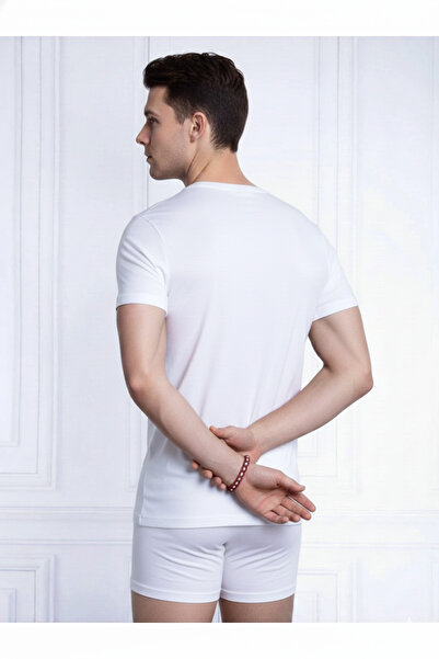 Blackspade تيشيرت رجالي بياقة V قطن طري 9239