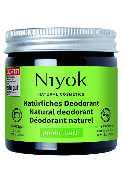 Niyok deodorant cremă, Green Touch, vegan, fără aluminiu, 40 ml