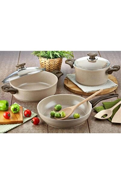 gülsan طقم أواني طهي جرانيت 5 قطع من سافران