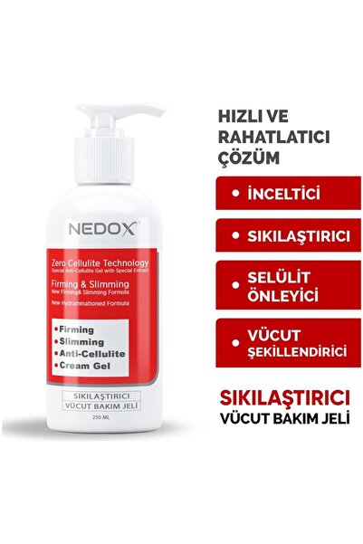 NEDOX , Sıkılaştırıcı, Selülit Karşıtı, Vücut Şekillendirici Jel 250 ml