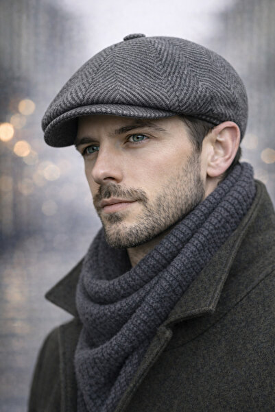 PaminBags Aksesuar قبعة بيكهام بتصميم ظهر السمكة من بيكيه