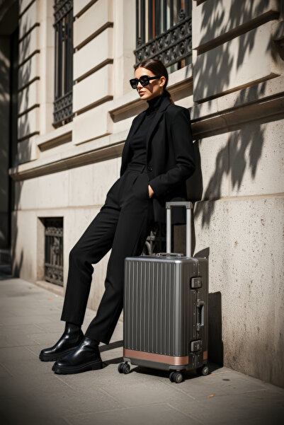 Zeplin Aura PC Policarbon Orta Boy Valiz Antrasit