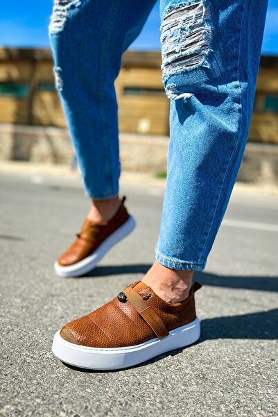 Zerenyus Dobeny Velcro Pantofi casual pentru bărbați, maro