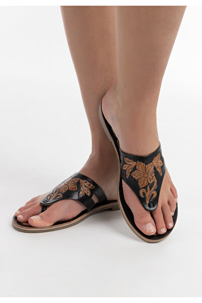 USHA Sandalen aus Leder